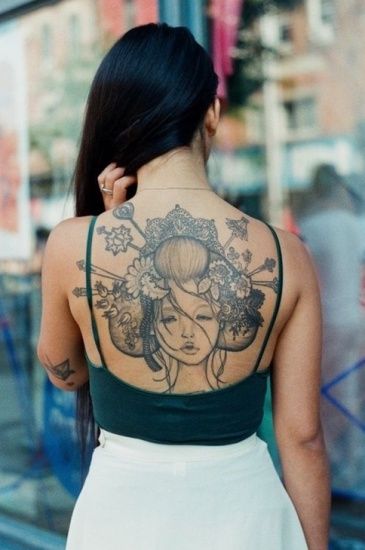gejša tattoo designs