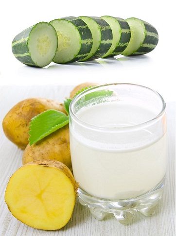Castravete and Potato juice Cleansing face Pack