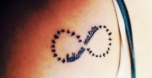 Hakuna Matata infinity tattoo
