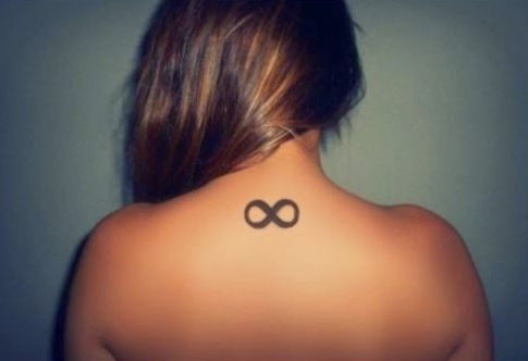 negru infinity tattoo design for girls