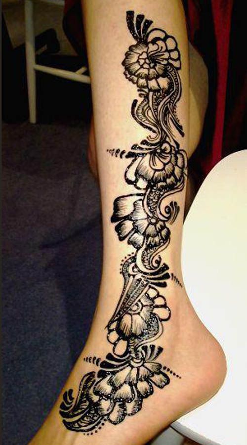 15 Best Leg Mehndi Designs With Pictures | Styles At Life