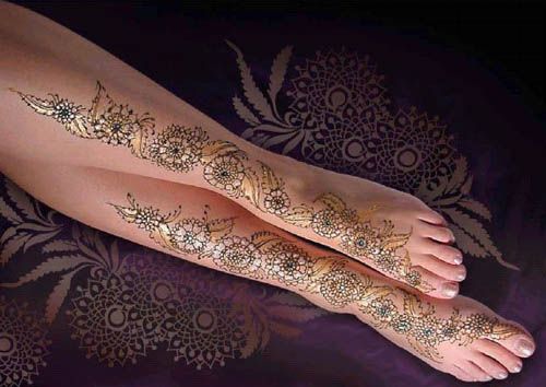 15 Best Leg Mehndi Designs With Pictures | Styles At Life