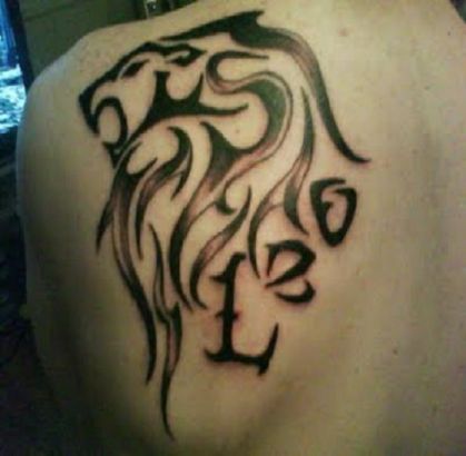 Celtic Lion face Tattoo