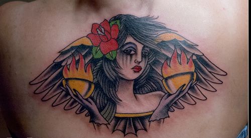 Lady Libra Tattoo