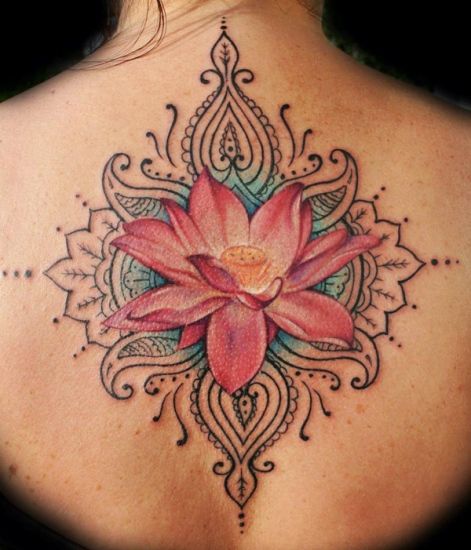 Lotus flower tattoo 5