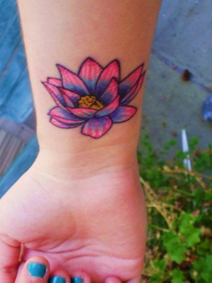 Lotus flower tattoo 6