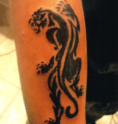 Tribal panther Tattoo