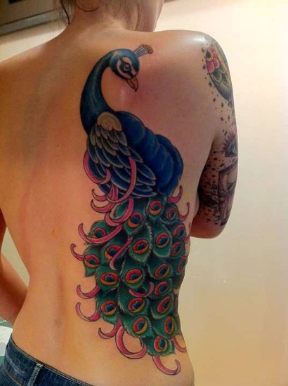 Peacock tattoo designs 8