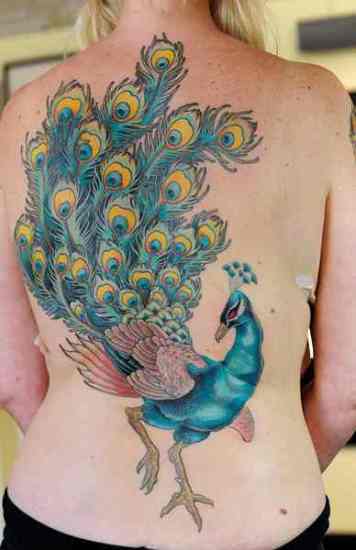 Peacock tattoo designs 7