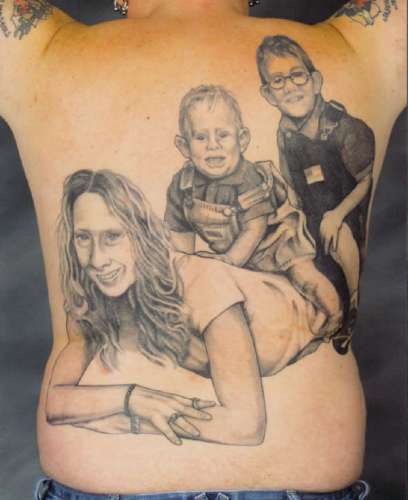 Family portrait tattoos