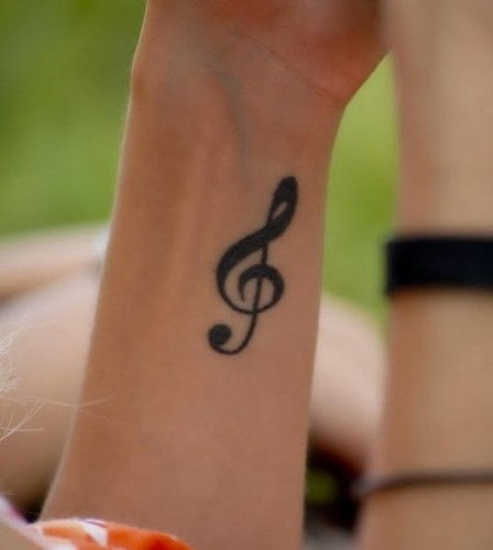 Muzical notes Tattoo