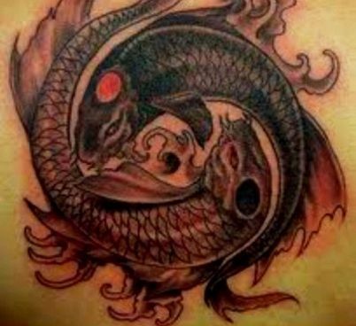 Žuvys Yin Yang Tattoo