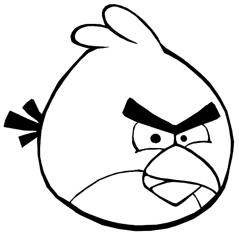 Vse Birds in Angry Bird Colouring Page