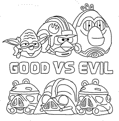 Slab Piggy Angry Bird Colouring Page