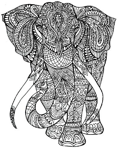nyomtatható Animal Coloring Pages for Adults