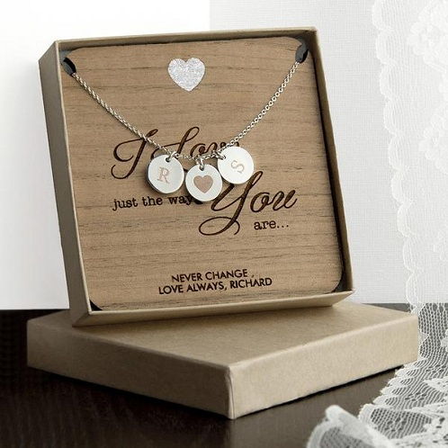 Individualizuotas Silver Necklace for Wife