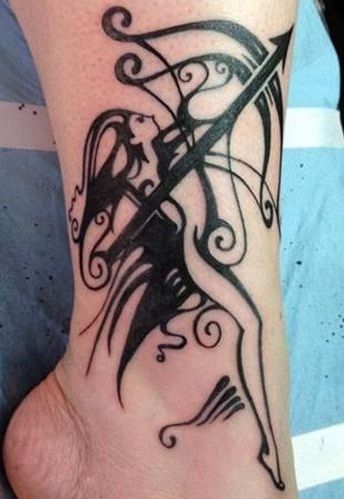 sagittarius-tattoo-on-the-ankle13