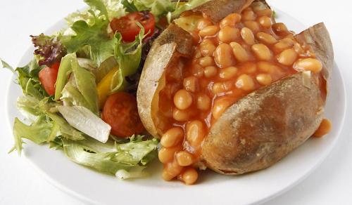 Healthy Foods For Your Second Trimester Diet-Baked Potato With Beans