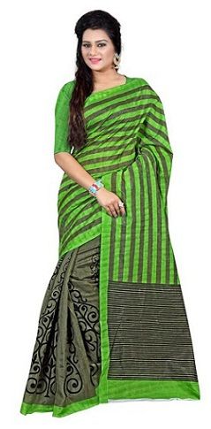 Siva and Green Blouse Silk Cotton Sarees