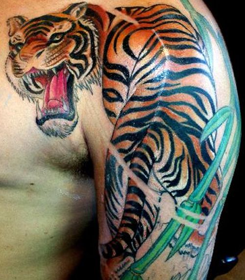 Asian Style Tiger Tattoo