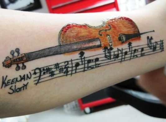 muzikinis tatuiruotė