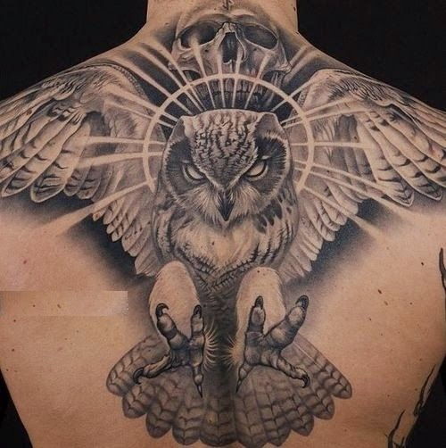 Periculos owl tattoo