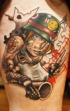 Geriausia Cartoon Tattoo Designs With Meanings14