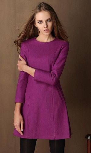 15 különböző árnyalatú lila ruhák a női divatban Stílusok az életben
