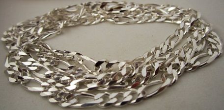 Mens-925-sterline-argint-figaro-chain11