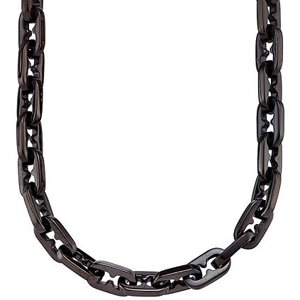 negru-otel inoxidabil-ras-link-chain-necklace14