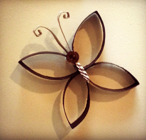Paper Towel Butterfly Craft