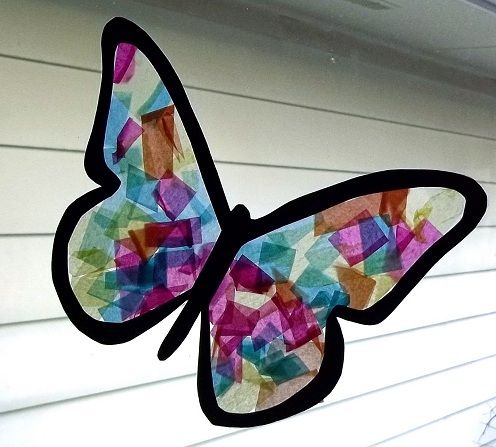 Stained Glass Butterfly Craft