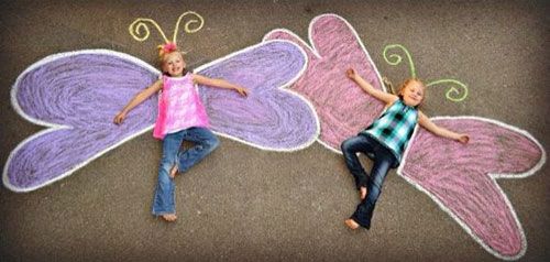 Chalk Butterfly Craft
