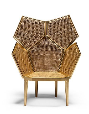 Leaf Made Cane Chair