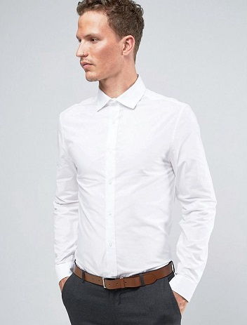 White Slim fit Shirt