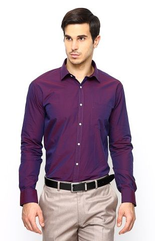 Purple slim fit Shirt
