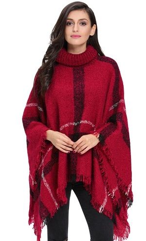 Long Tunic Rolled Collar Winter Top