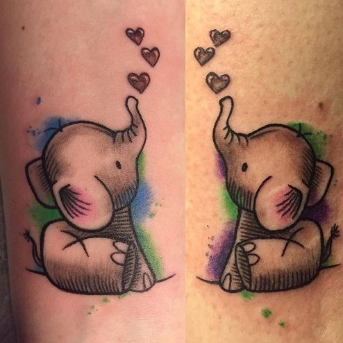 15 Heart Touching Mother Daughter Tattoos - Lovely Mother Daughter Tattoo Design