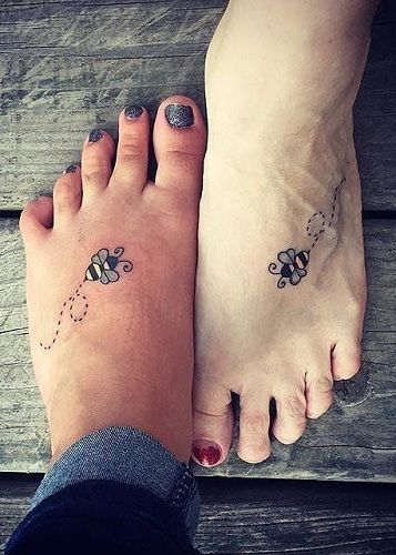 15 Heart Touching Mother Daughter Tattoos - Fabulous Mother Daughter Tattoo Design