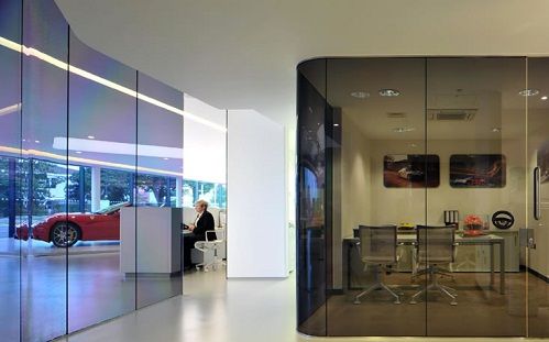 Office Interiors with Frameless Partitions