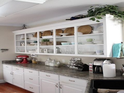Open Shelf Kitchen Cupboard Design