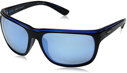 Albastru Rectangular Polarized Sunglasses