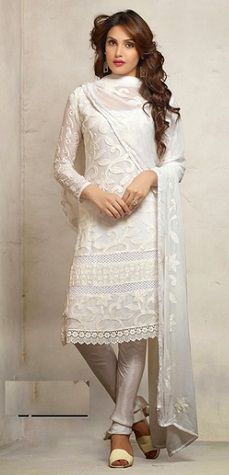 Pure White Cotton Salwar Suit Design