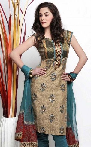 Sleeveless Cotton Salwar Suit Design