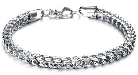 bracelets for men - plain chain bracelets