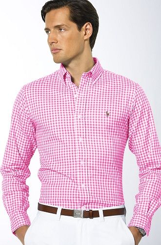 Pink Checkered Men’s Shirt