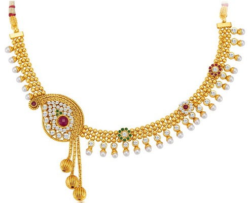 Sukkhi gold plated necklace