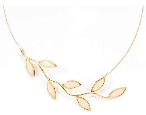 letak designed gold plated necklace