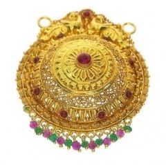 fancy-round-gold-mangalsutra-pendant-with-flower-and-stone-13