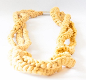 Braided Textile Necklace